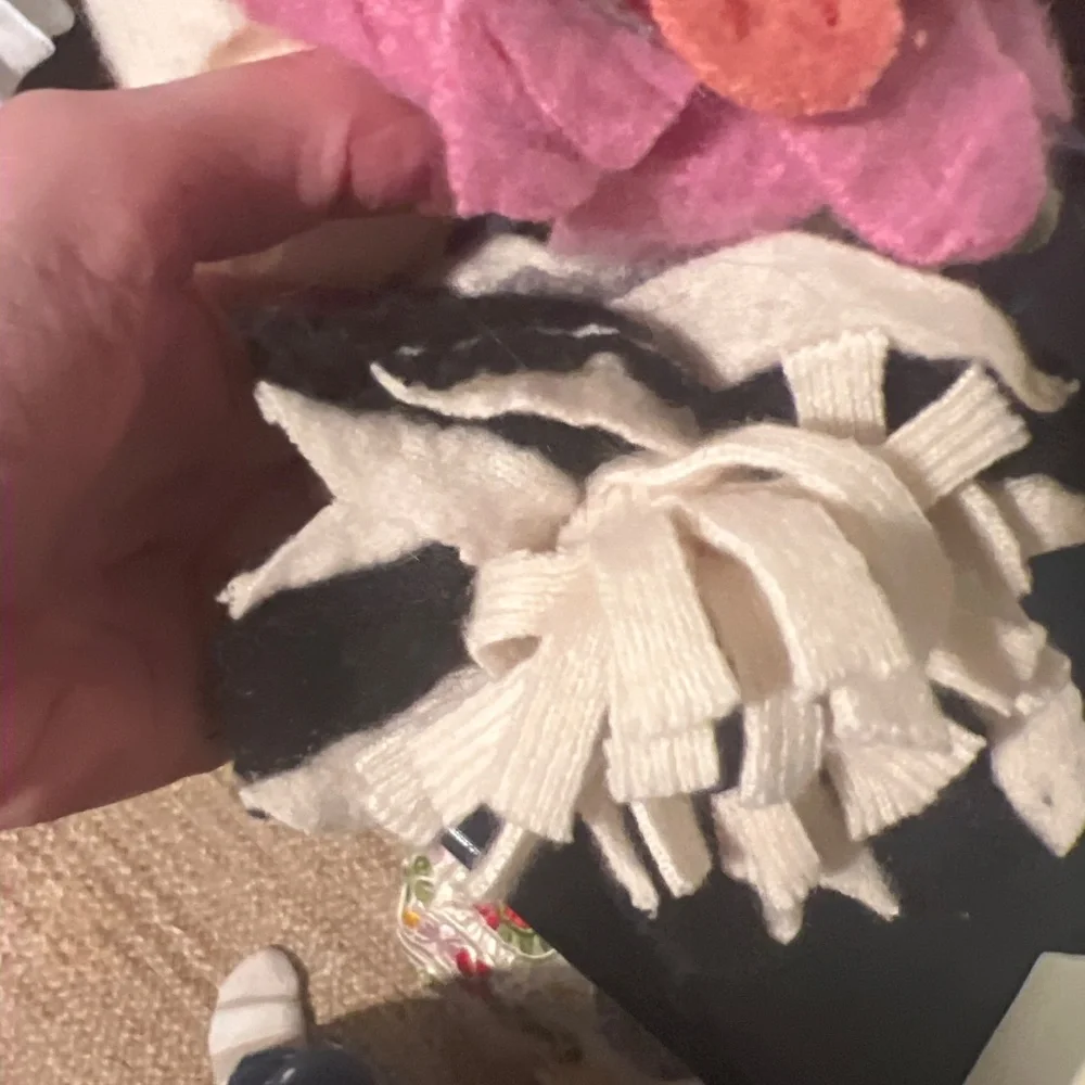 Handmade felt flowers with vase